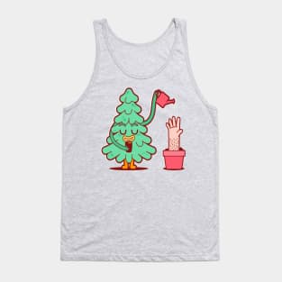 Tree Growing a Hand Tank Top